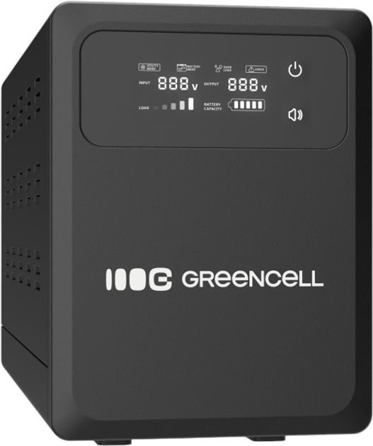 ДБЖ Green Cell PowerCore 1000Вт/1500ВА (UPSLPPC1000) - зображення 3