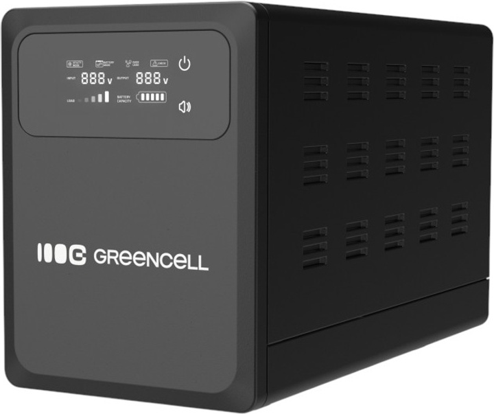 ДБЖ Green Cell PowerCore 1000Вт/1500ВА (UPSLPPC1000) - зображення 4