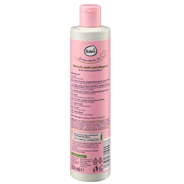 Гель для душа Balea с органическим миндальным маслом и экстрактом вишни 250 мл. - Фото 2 Гель для душа Balea с органическим миндальным маслом и экстрактом вишни 250 мл. - изображение 2