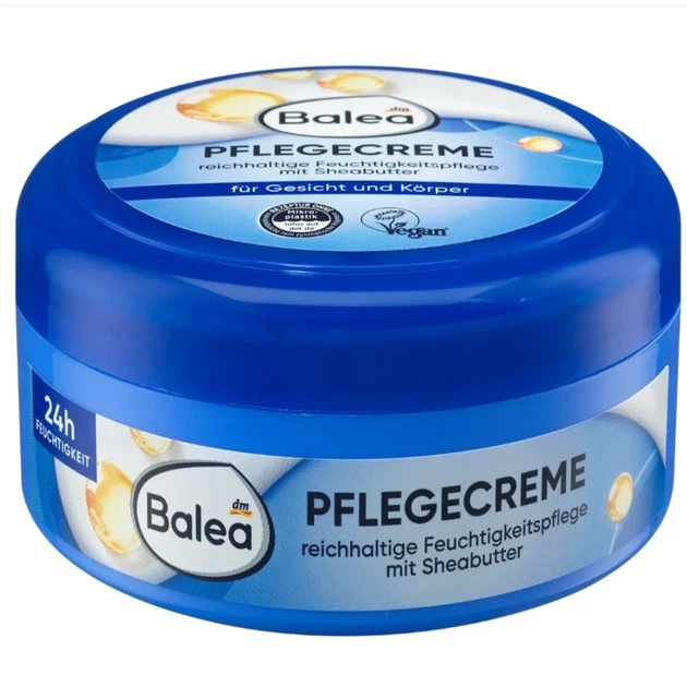 Питательный крем для ухода за лицом и телом Balea Pflege Creme с ши и миндальным маслом, 250 мл - Фото 1 Питательный крем для ухода за лицом и телом Balea Pflege Creme с ши и миндальным маслом, 250 мл - изображение 1
