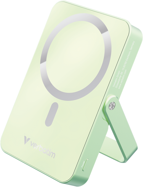 УМБ Verbatim Charge Go з підставкою 10000 mAh 20W Green (23942322597) - зображення 2