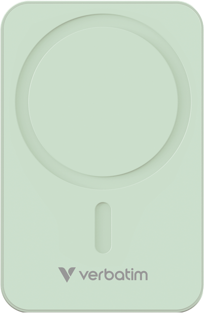 УМБ Verbatim Charge Go Essentials Magnetic Wireless 20000 mAh 35W Green (23942322245) - зображення 1