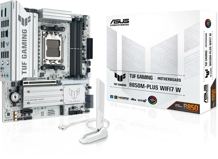 Материнська плата Asus TUF Gaming B850M-PLUS WIFI7 W (sAM5, AMD B850, PCI-Ex16) - зображення 10