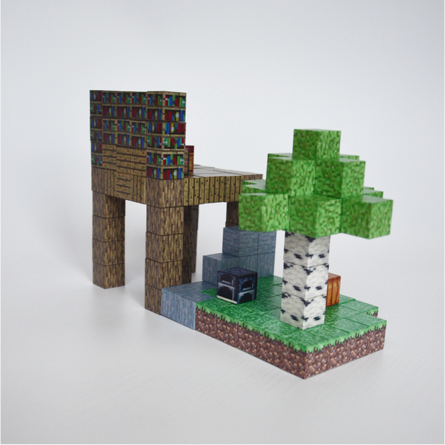 Магнитный конструктор Minecraft Майнкрафт Дом в джунглях 128 блоков 6 случайных фигурок - Фото 6 Магнитный конструктор Minecraft Майнкрафт Дом в джунглях 128 блоков 6 случайных фигурок - изображение 6