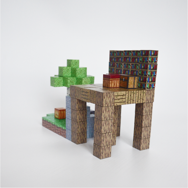 Магнитный конструктор Minecraft Майнкрафт Дом в джунглях 128 блоков 6 случайных фигурок - Фото 8 Магнитный конструктор Minecraft Майнкрафт Дом в джунглях 128 блоков 6 случайных фигурок - изображение 8