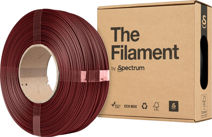 Filament do drukarek 3D Spectrum ReFill PETG CF 1.75 mm 1 kg Red (TF-24116) - obraz 1