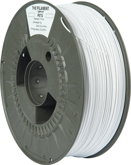 Filament do drukarek 3D Spectrum PETG 1.75 mm 1 kg White (TF-24016) - obraz 2