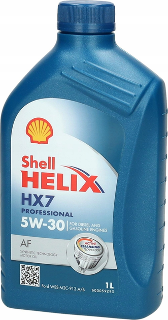 Моторне масло Shell Helix HX7 Professional 5W30 1 л (5011987031739) - зображення 1