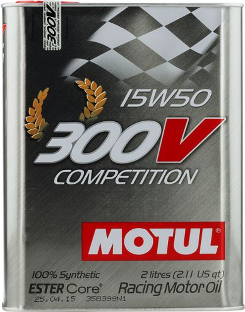 Olej silnikowy Motul 300V Competition 15W50 2 l (3374650239927) - obraz 2