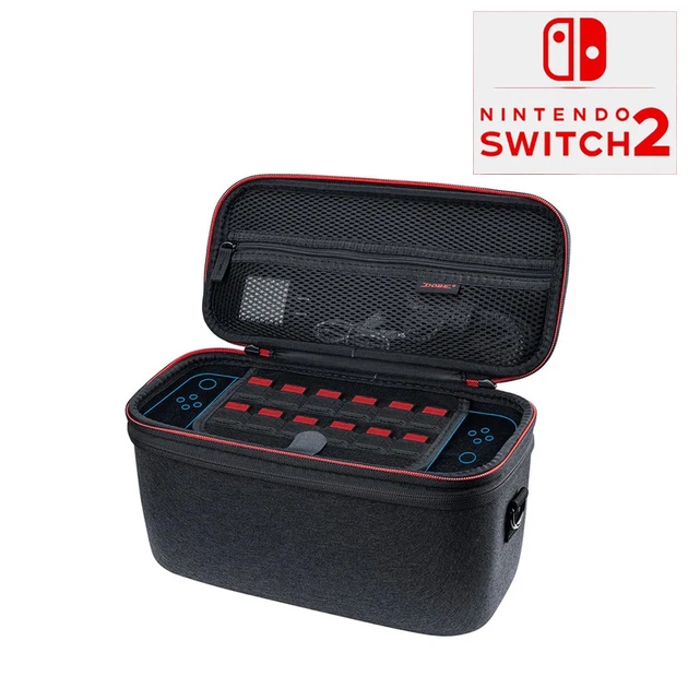 Дорожная сумка-кейс DOBE для переноски игровой консоли Nintendo Switch 2 / Joy-Con / Switch 2 Pro Controller / Зарядное устройство / Кабель + Коробочка для картриджей (в комплекте) / Защитный чехол - Фото 1 Дорожная сумка-кейс DOBE для переноски игровой консоли Nintendo Switch 2 / Joy-Con / Switch 2 Pro Controller / Зарядное устройство / Кабель + Коробочка для картриджей (в комплекте) / Защитный чехол - изображение 1