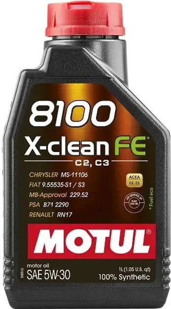 Моторне масло Motul 8100 X-clean FE 5W30 1 (3374650399614) - зображення 1