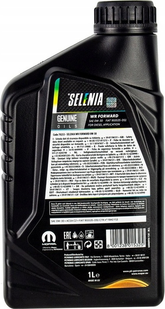 Olej silnikowy Selenia WR Forward 0W30 1 l (8001238015325) - obraz 2