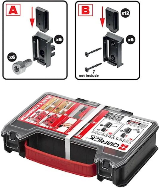 Набор адаптеров для ящиков Qbrick System SET 1 (11063700101) - Фото 2 Набор адаптеров для ящиков Qbrick System SET 1 (11063700101) - изображение 2