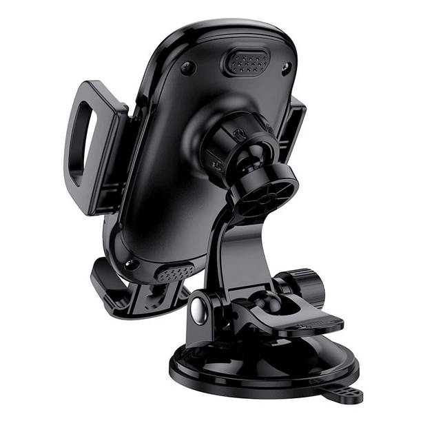 Автотримач для телефона BOROFONE BH37 Route push type suction cup car holder Black (6931474738486) - изображение 3
