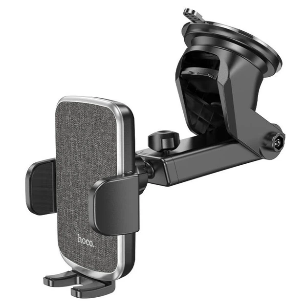 Автотримач для телефону HOCO CA95 Polaris push-type telescopic suction cup car holder Black (6931474758514) - Фото 3 Автотримач для телефону HOCO CA95 Polaris push-type telescopic suction cup car holder Black (6931474758514) - зображення 3