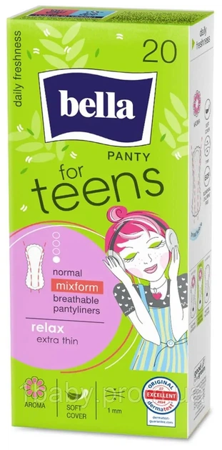 Ежедневные прокладки Bella panty for Teens Relax 20 шт - изображение 2