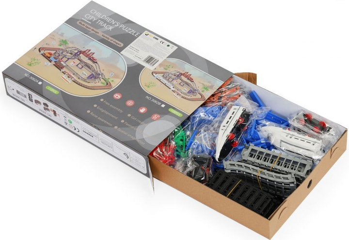 Zestaw do zabawy ModernHome by Multistore Kolejka z pociągiem na baterie 108 elementów (5903769975365) - obraz 7
