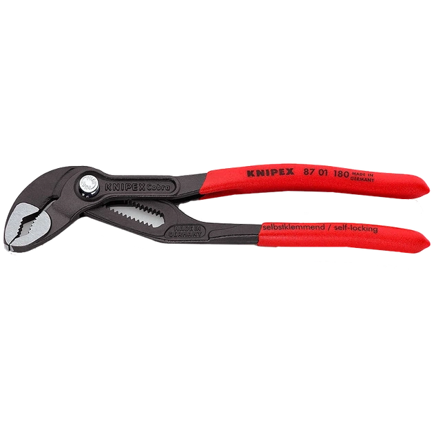 Сантехнические клещи KNIPEX Cobra 87 01 180 180 мм - Фото 1 Сантехнические клещи KNIPEX Cobra 87 01 180 180 мм - изображение 1