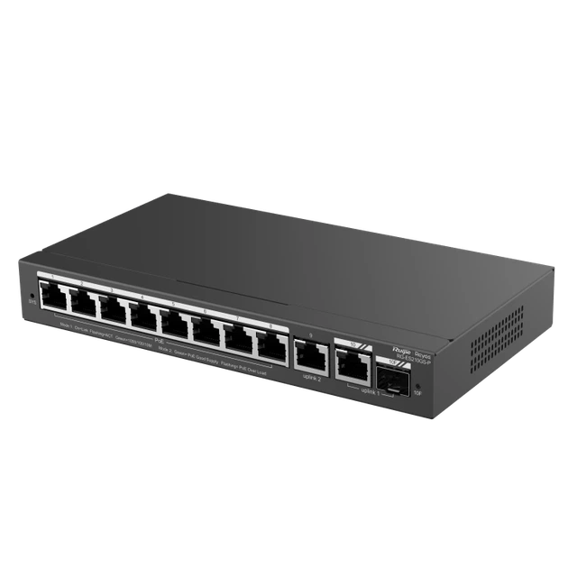 Коммутатор PoE Ruijie RG-ES210GS-P управляемый 10 портов - изображение 2