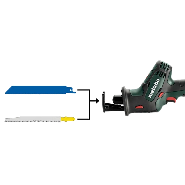 Аккумуляторная сабельная пила Metabo SSE 18 LTX Compact (602266500) - изображение 2