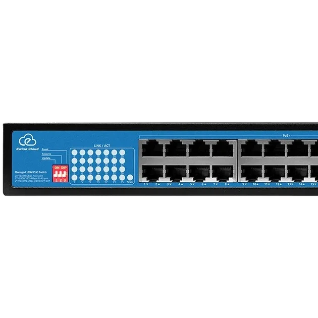 Комутатор PoE Ewind EW-ES2028CF-AP некерований 24 порти - зображення 3