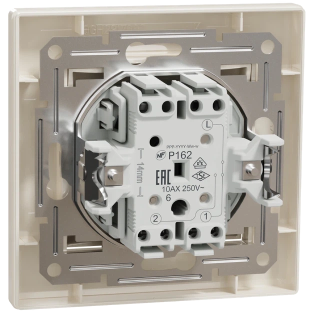 Переключатель одноклавишный самозажимной Schneider Electric Asfora EPH0400123 - Фото 2 Переключатель одноклавишный самозажимной Schneider Electric Asfora EPH0400123 - изображение 2