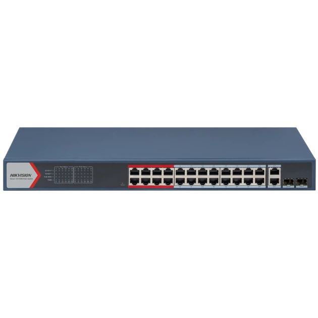 Коммутатор PoE Hikvision DS-3E1326P-EI(B) управляемый 24 порта - Фото 1 Коммутатор PoE Hikvision DS-3E1326P-EI(B) управляемый 24 порта - изображение 1
