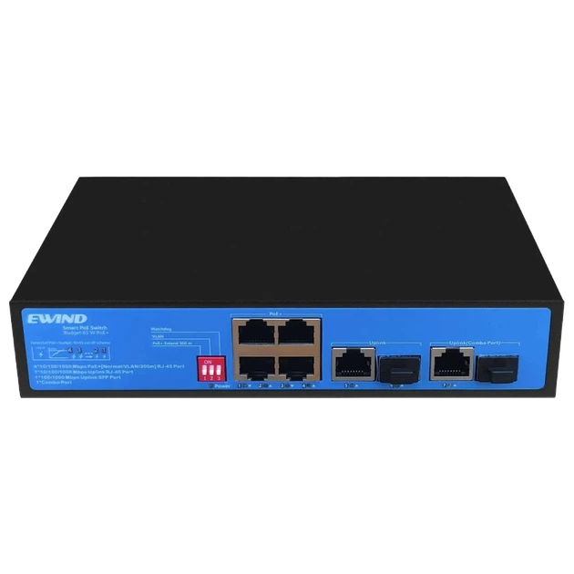 Коммутатор PoE Ewind EW-S1907CG-AP неуправляемый 7 портов - изображение 2