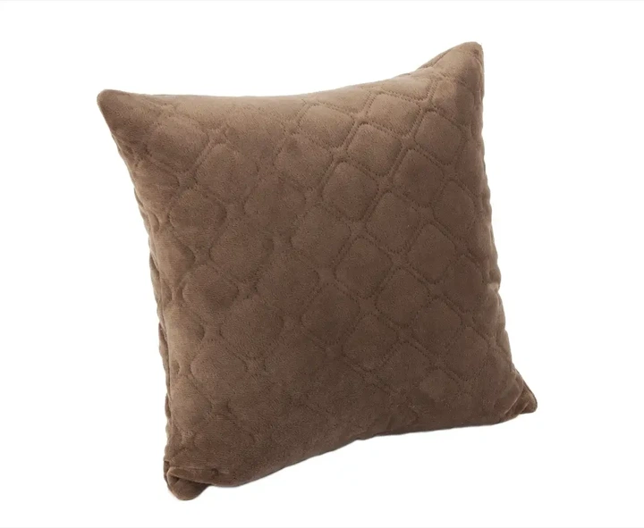 Подушка декоративная "VELOUR" Коричневая, 40x40 - изображение 4