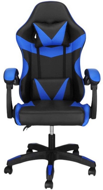 Геймерське крісло Springos HF0019 Чорно-синє (5907719475547) - зображення 1