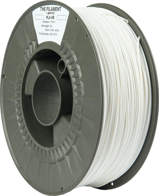 Filament do drukarek 3D Spectrum PLA HS 1.75 mm 1 kg White (TF-24030) - obraz 2