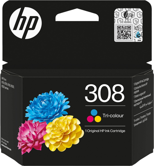Картридж HP 308 Tri-Color 3 мл (7FP20UE#CE1) - зображення 1