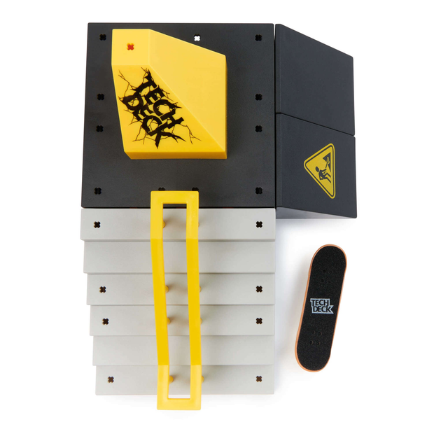 Zestaw Fingerboard Tech Deck kolorowa deskorolka Pyramid Shredder Rampa + naklejki (778988499306) - obraz 3