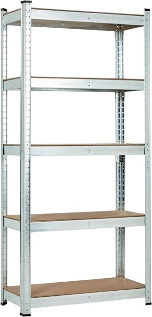 Стелаж металевий ModernHome by Multistore G9030A 180 x 90 x 30 см Срібний (5905817006656) - зображення 1