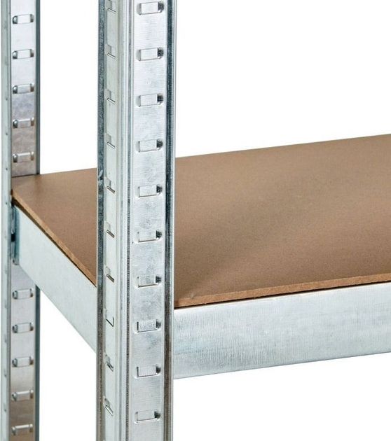 Стелаж металевий ModernHome by Multistore G12045 205 x 120 x 45 см Срібний (5905817006694) - зображення 4