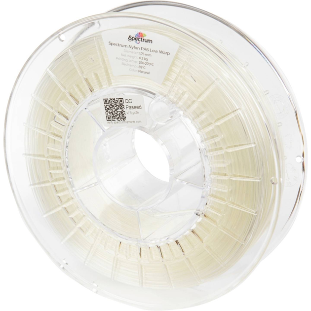 Filament do drukarek 3D Filament Spectrum PA6 Low Warp 1.75mm 500 g Beige (5903175651419) - obraz 1