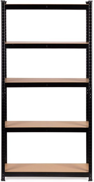Стелаж металевий ModernHome by Multistore G9030B 180 x 90 x 30 см Чорний (5905817006663) - зображення 2