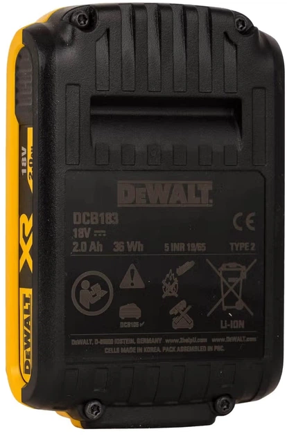 Ładowarka DeWALT + 2 akumulatory XR Li-Ion 18 V/2 Ah DCB1104D2 (5035048790021) - obraz 5