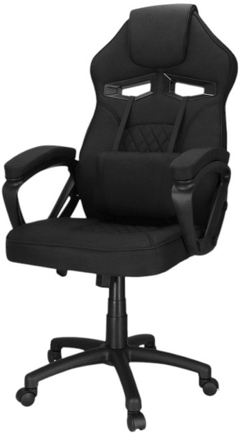 Fotel gamingowy Springos HF0036 Czarny (5908455301053) - obraz 2