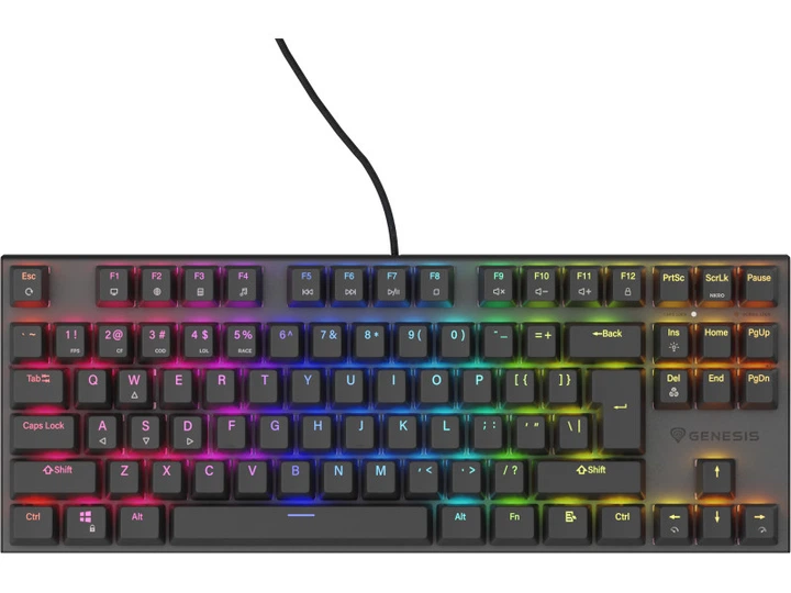 Клавіатура Genesis Thor 303 TKL RGB Outemu Peach Silent Black (NKG