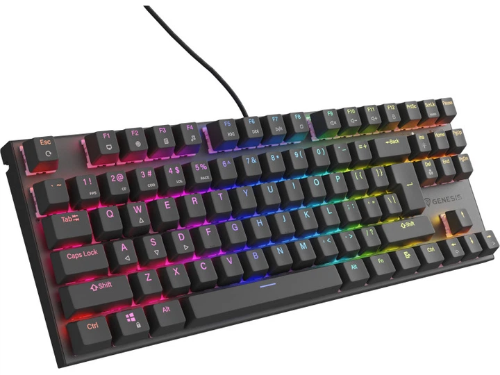 Клавіатура Genesis Thor 303 TKL RGB Outemu Peach Silent Black (NKG