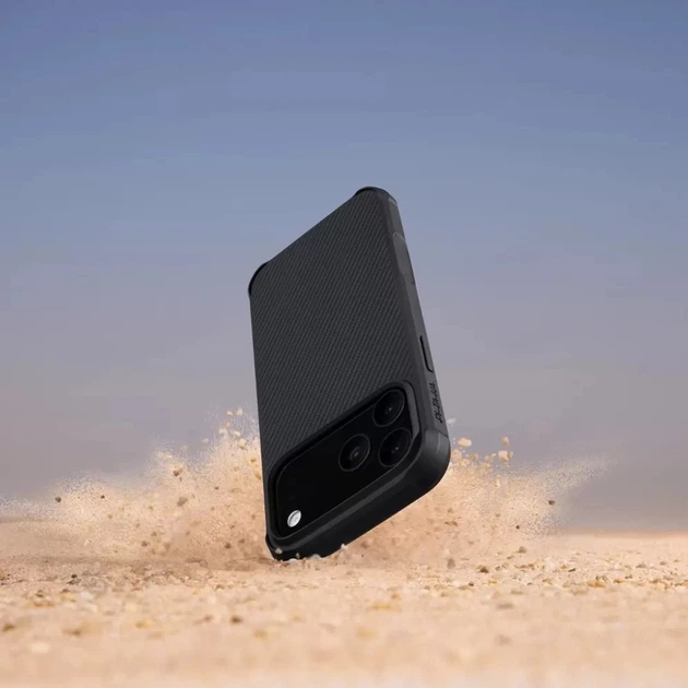Панель Pitaka Aramid ProGuard Case Twill 600D для Apple iPhone 17 Pro Max Black/Grey (KI1701MGPM) - зображення 5