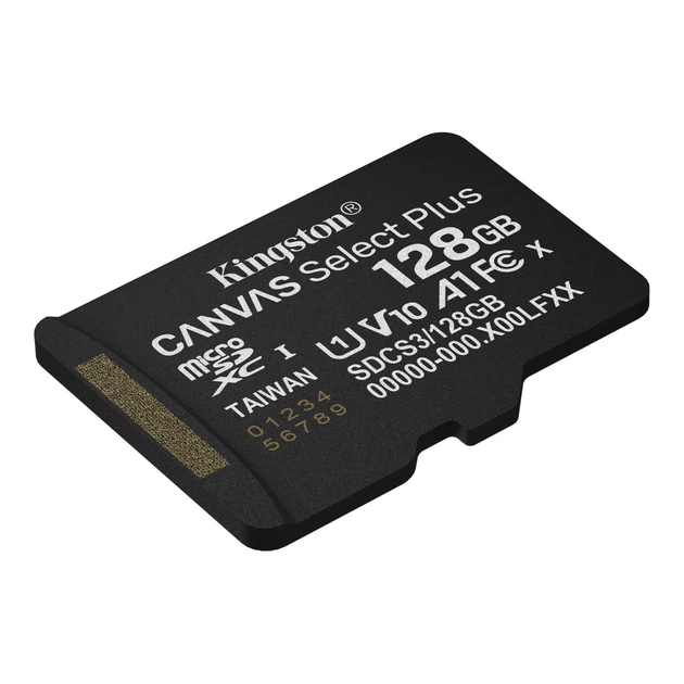 Карта пам'яті Kingston 128GB microSDXC class 10 UHS-I V10 A1 Canvas Select Plus (SDCS3/128GBSP) - Фото 2 Карта пам'яті Kingston 128GB microSDXC class 10 UHS-I V10 A1 Canvas Select Plus (SDCS3/128GBSP) - изображение 2