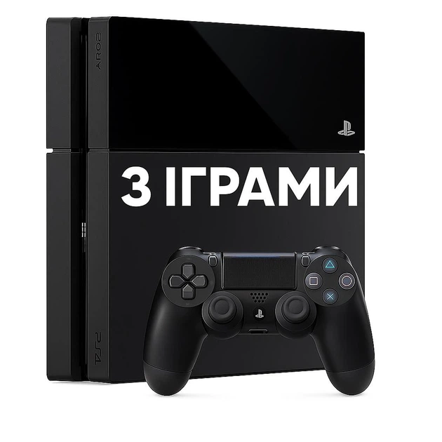 ゲーム PS4 500G Игровая приставка Sony Playstation 4 500 гб с играми Б/У – фото