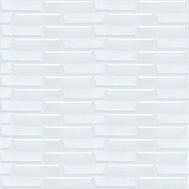 3D панель самоклеюча Sticker Wall SW-00001335 9600х700х5 мм цегла біла - изображение 2
