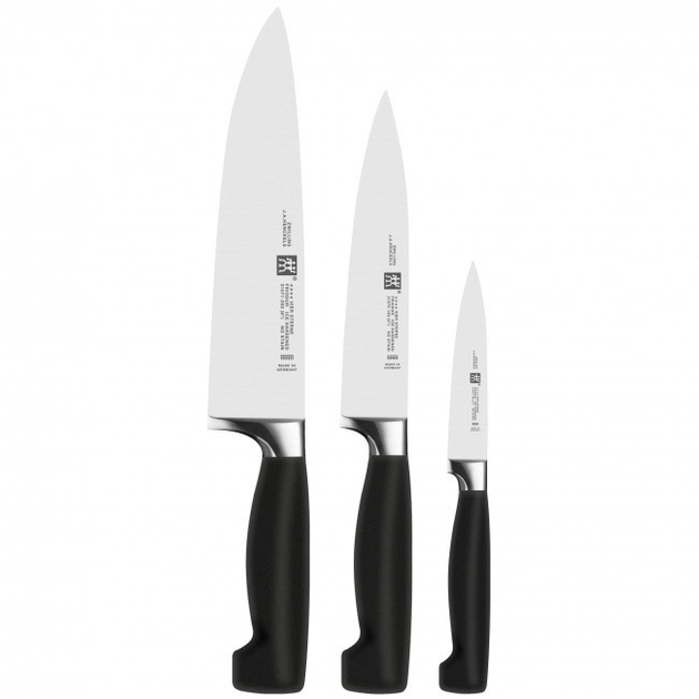 Набір ножів Zwilling Four Star Black 3 шт (35048-000-0) (955555912762372) - Уцінка - зображення 1