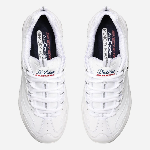 Buty sportowe damskie Skechers D'Lites - Fresh Start 11931-WNVR 41 (11US) 28 cm Biale (191665677994) (955555903142253) - Outlet - obraz 6