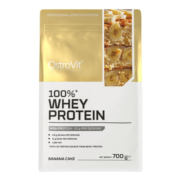 Протеин OstroVit 100% Whey Protein 700 г Банановый торт - изображение 2