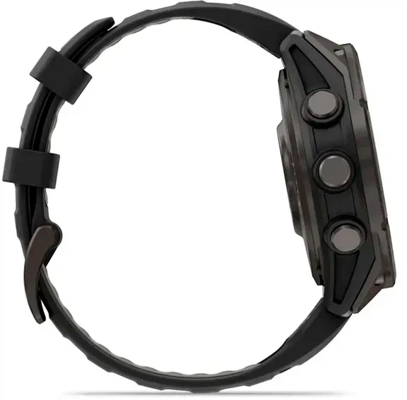Смарт-часы Garmin Fenix 8 Pro 47mm AMOLED Sapphire Carbon grey DLC Tit. w. Black/grey S. Band (010-03198-00/01) - Фото 4 Смарт-часы Garmin Fenix 8 Pro 47mm AMOLED Sapphire Carbon grey DLC Tit. w. Black/grey S. Band (010-03198-00/01) - изображение 4