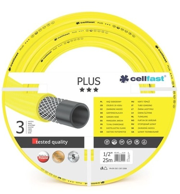 Шланг поливальний Cellfast Plus 50 м 1/2" (10-201) - зображення 1